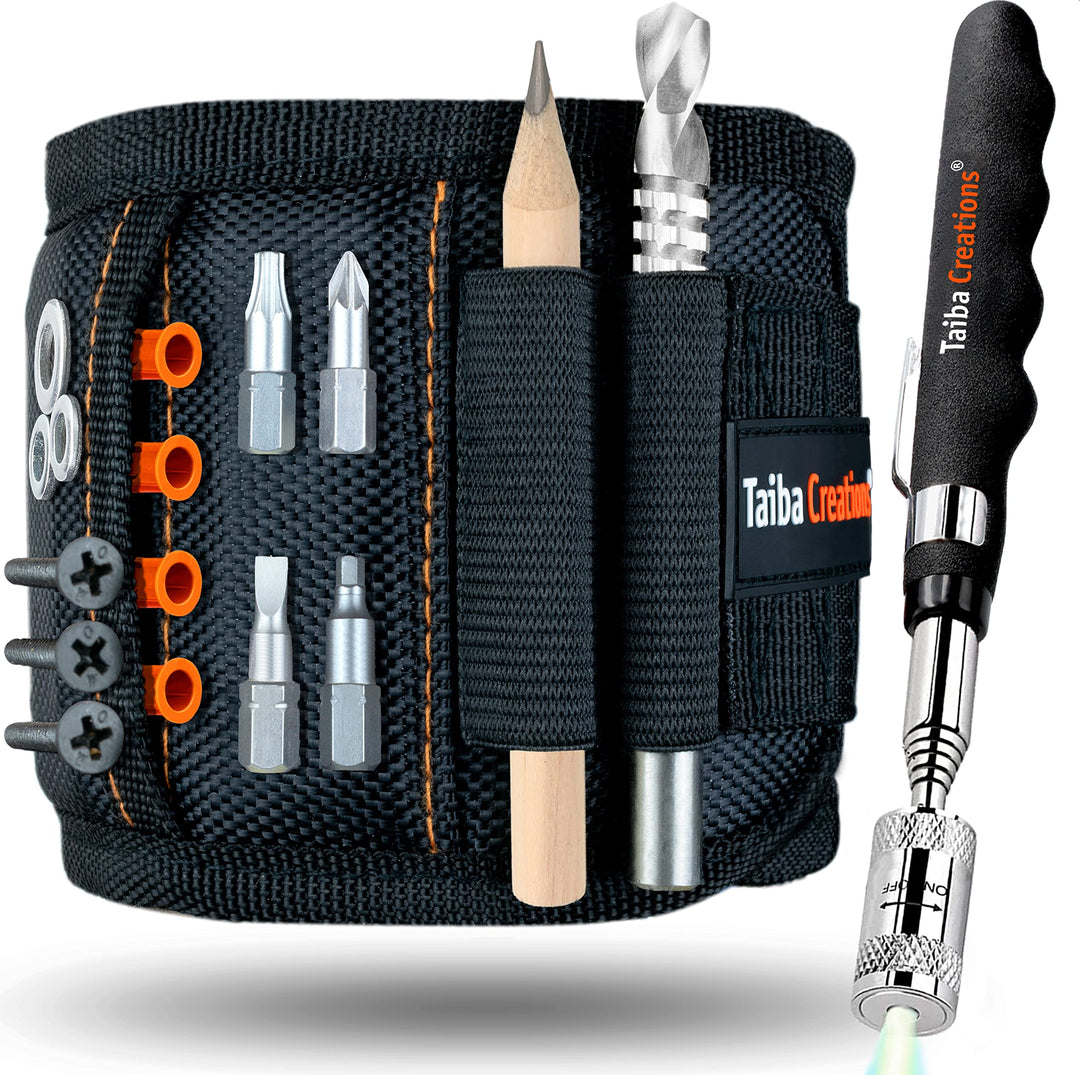 Geschenke für Männer, Magnetarmband Handwerker 2024 inkl. Magnetstab und Bleistift zum Halten von Sc