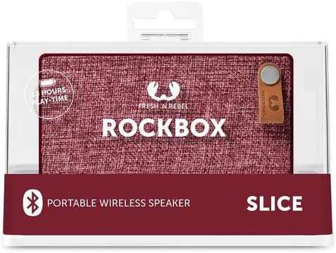 Fresh 'n Rebel ROCKBOX SLICE Fabriq Edition Ruby | Kabelloser Bluetooth Lautsprecher Ruby Slice, Rub