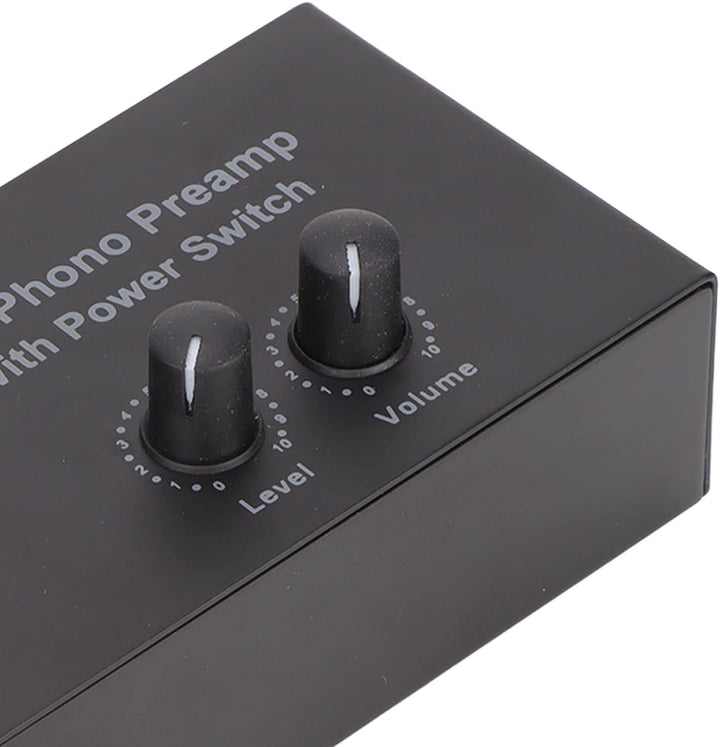 Phono-Vorverstärker für Plattenspieler-Vorverstärker, Phonographen-Vorverstärker mit DC 12V-Adapter,