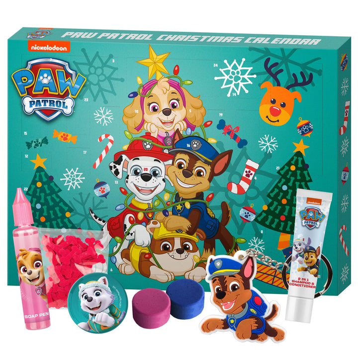 PAW PATROL ''Holiday Heroes'' Badespass Adventskalender-exklusives Lizenzprodukt, Badeprodukte & Acc