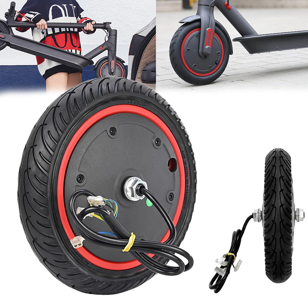 Ersatzräder Scooter Motor mit Vollgummireifen, Antriebsradmotor Passend 36V 350W Motor Motor Ersatz