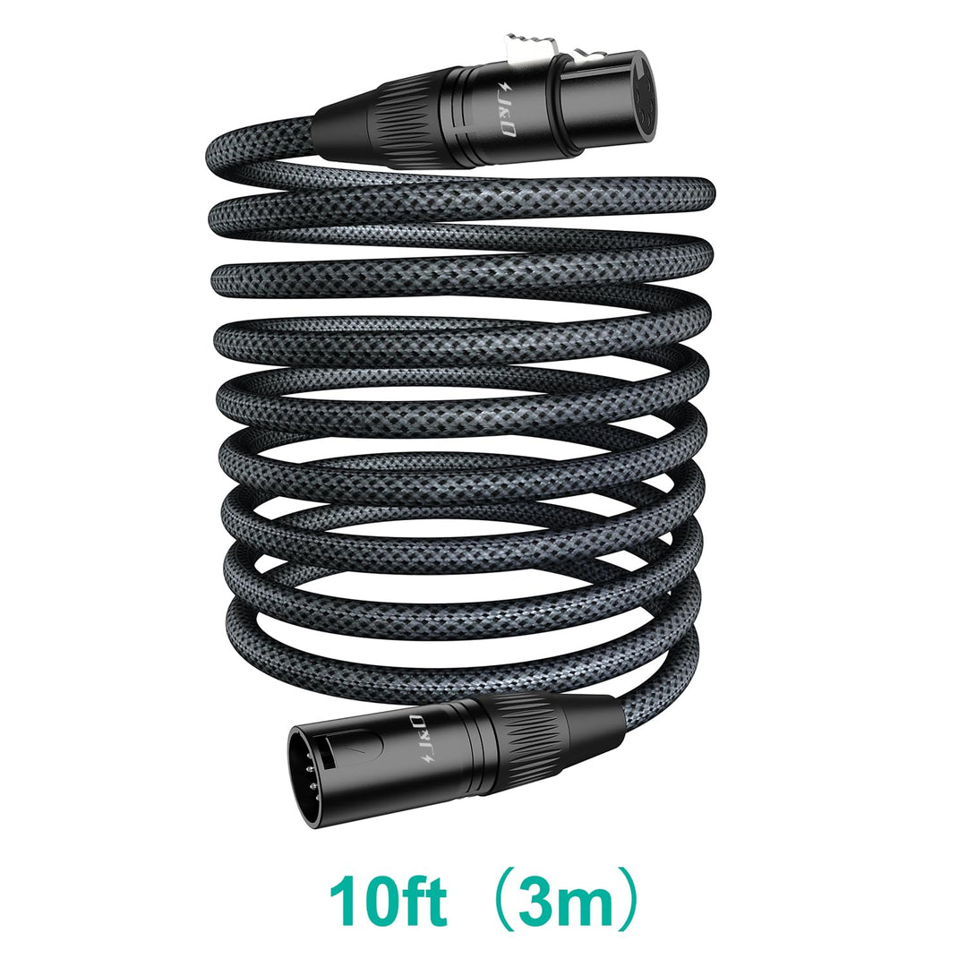 J&D 5 PIN XLR DMX Kabel, DMX512 XLR 5-polig Stecker auf 5-polig Buchse DMX 512 Turnaround DMX Bühnen