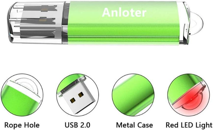 Anloter 50 Stück USB-Flash-Laufwerk Memory Flash Stick Pen Drive Daumen Speicher Speicher für Comput