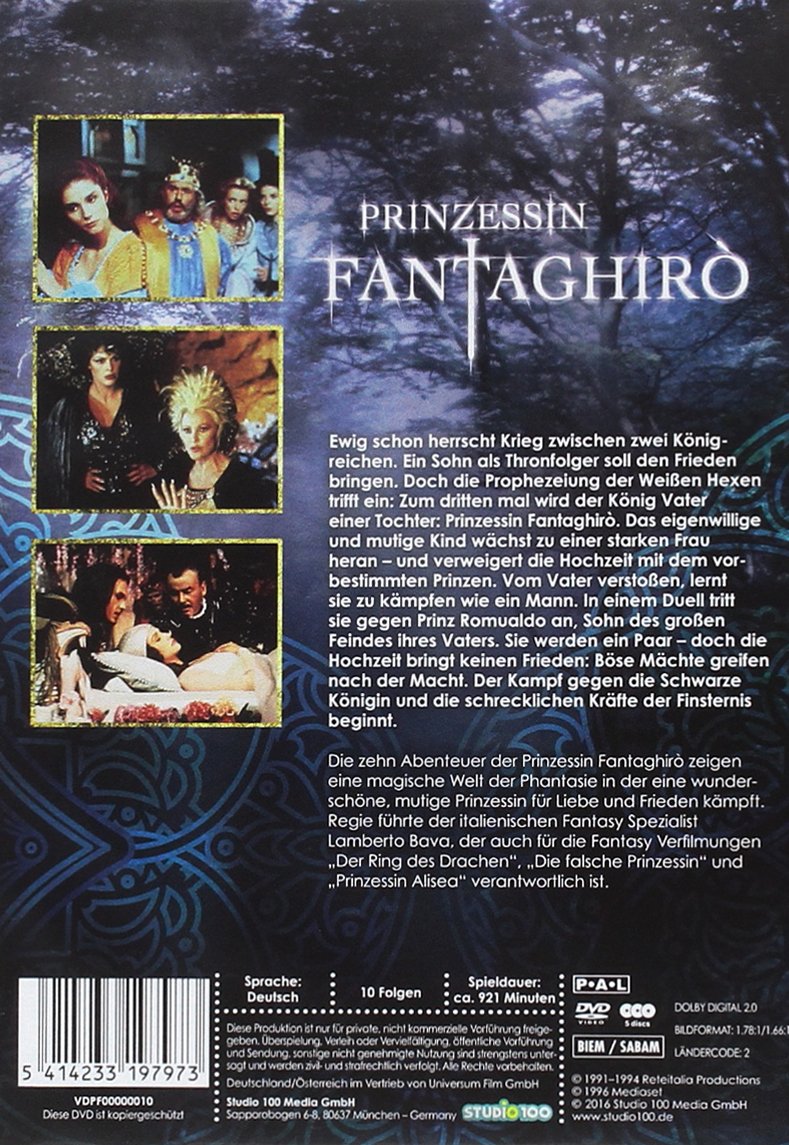 Prinzessin Fantaghirò - Komplettbox [5 DVDs] (Verbesserte Bildqualität), DVD