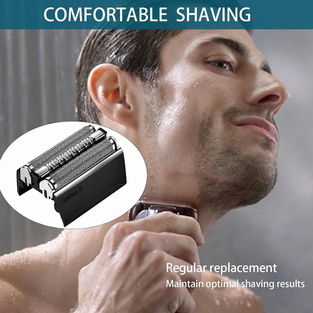 Elektrischer Scherkopf für Braun Serie 5,52B Kompatibel Mit Braun Series 5 Scherkopf,Schwarz Series