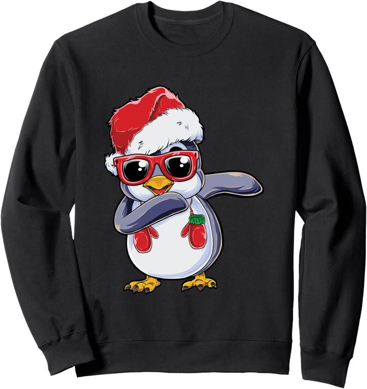 Dabbing Pinguin Christmas Xmas Weihnachten Tanzen Dab Sweatshirt