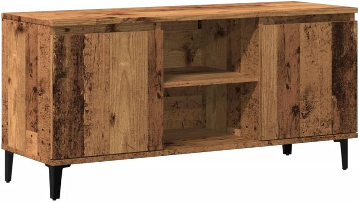 vidaXL TV-Ständer aus Holz 102 x 35 x 50 cm aus mehrschichtigem Holz, Hi-Fi-Schrank, TV-Bank, TV-Sch