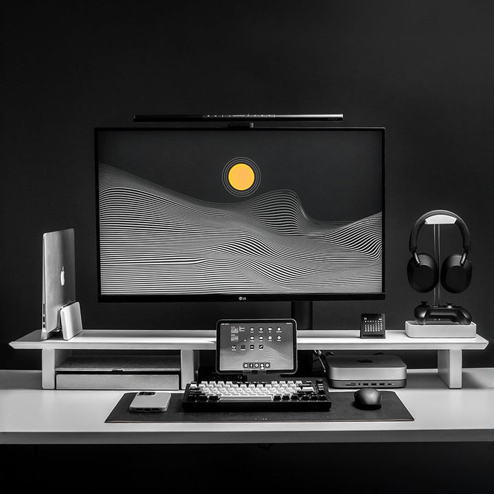 Raico Schreibtischregal Cockpit-System Monitorständer Schreibtisch-Organizer Dual Screen Setup Riser