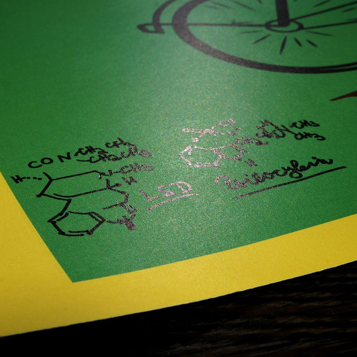 Bicycle Day 1943 Albert Hofmann Signed Autograph LSD Psilocybin Formel