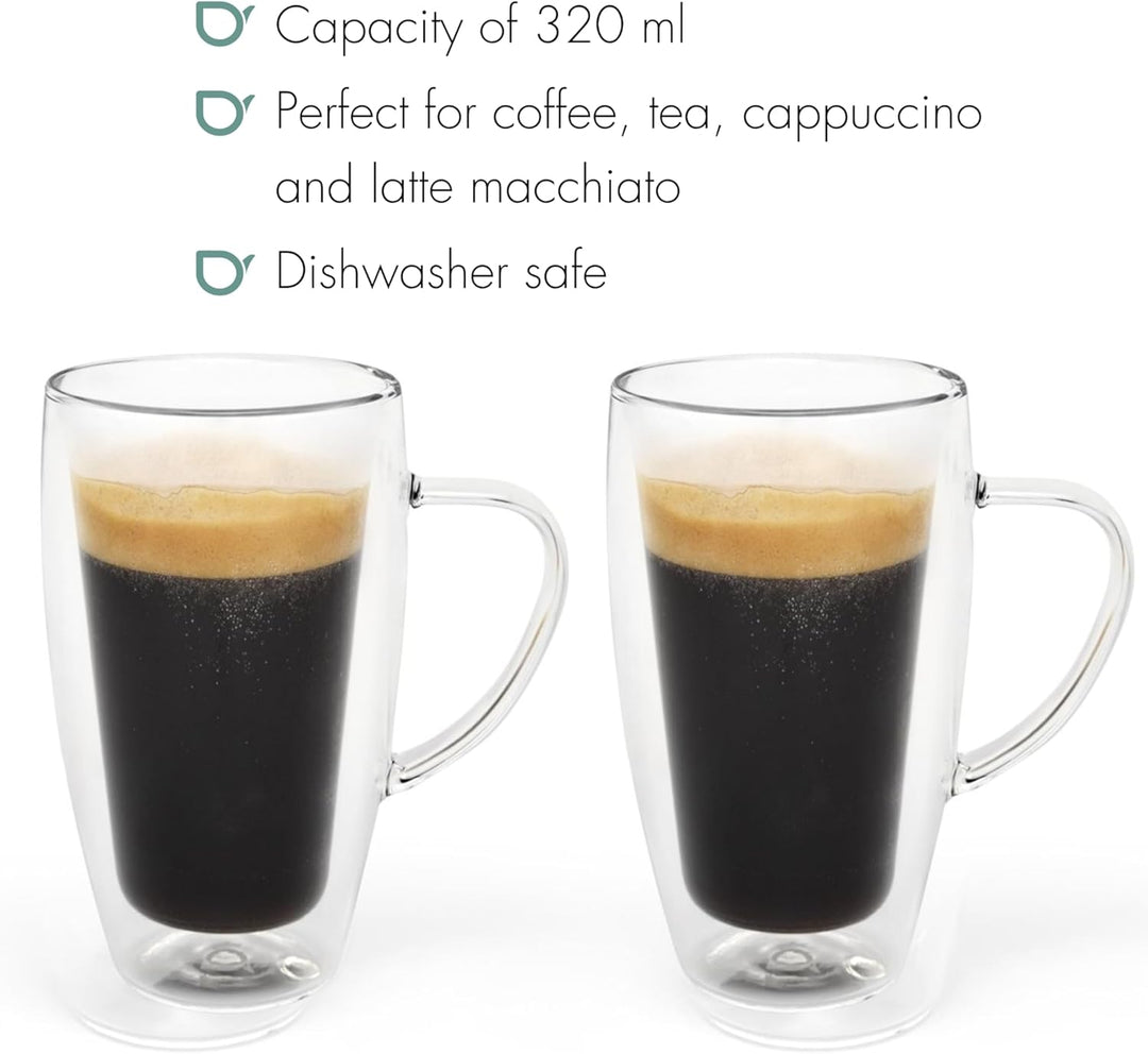 Bredemeijer doppelwandige Tee Kaffee Gläser Set 320 ml 2-teilig