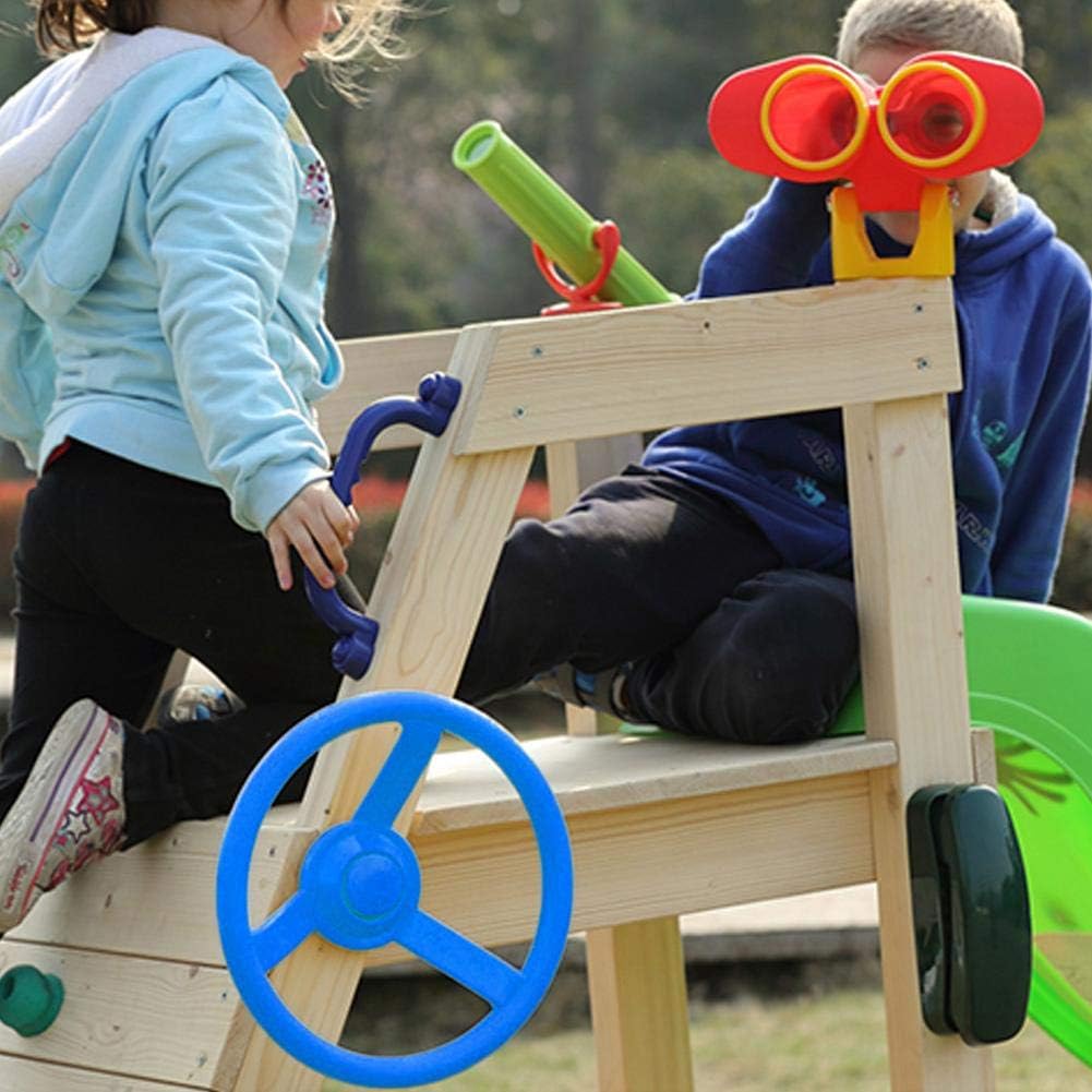 VGEBY1 Swingset Lenkrad, Kunststoff Outdoor Kids Lenkrad Befestigung Spielplatz Schaukel Set(Blau),