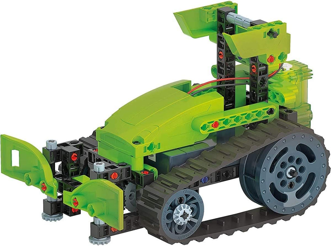 Clementoni 19178 Mechaniklabor-Kettenradtraktor-Bauset-Made in Italy, 8 Jahre +