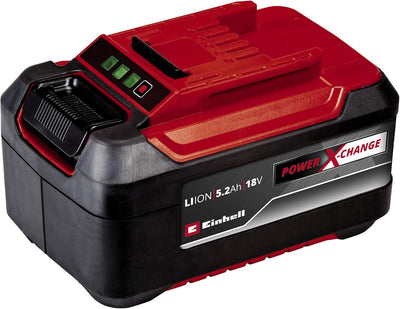 Original Einhell Starter Kit 5,2 Ah Akku und Fastcharger Power X-Change (Li-Ion, 18 V, 80 min Ladeze