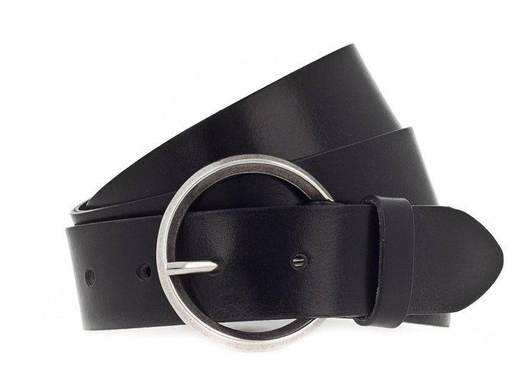 Vanzetti 35mm Full Leather Belt W95 Black