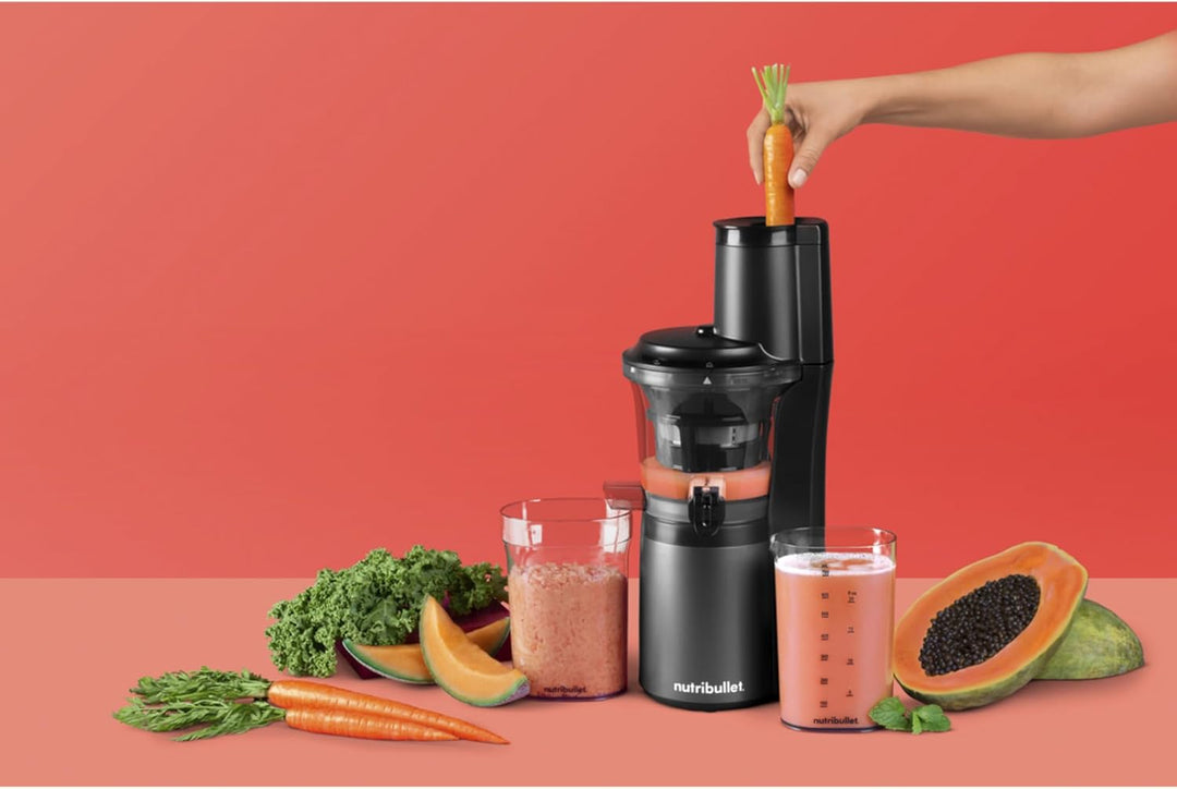 nutribullet Slow Juicer Entsafter, Kaltentsafter, Obst- und Gemüseextraktor, Fruchtsaftpresse, Tägli