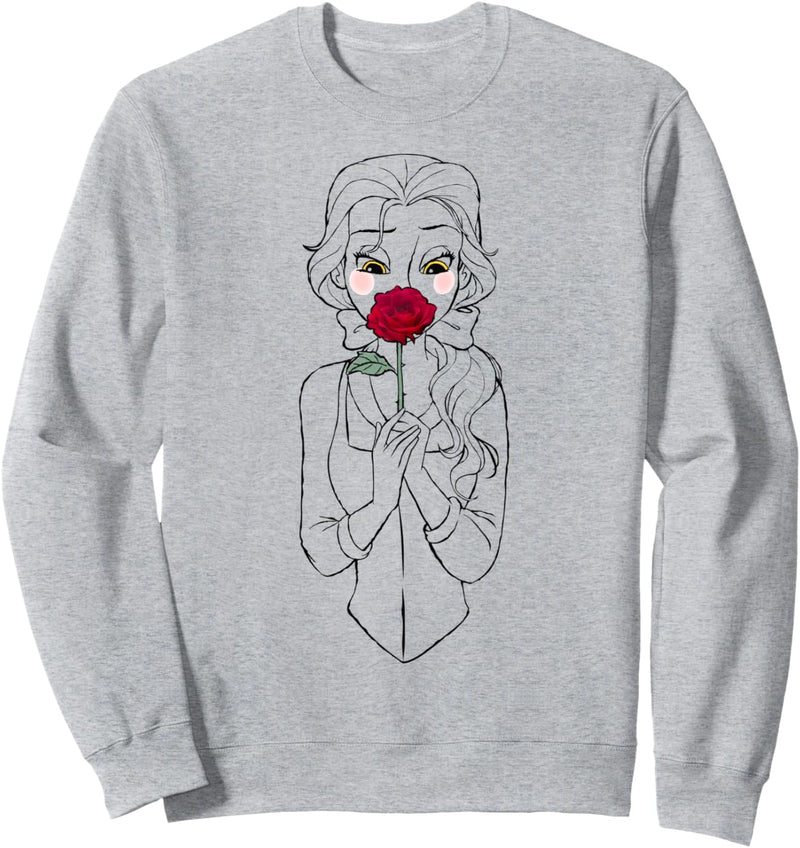 Disney Beauty And The Beast Belle Outline Sketch Sweatshirt