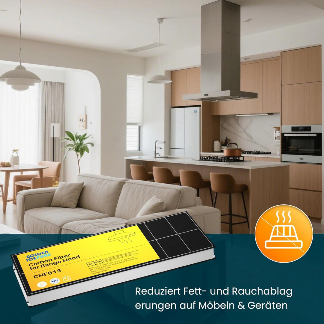 2 Stück Aktivkohlefilter Dunstabzugshaube Ersatz für Bosch DHZ23406, LI23030, Neff 296178, CD53030 v