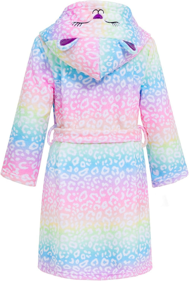 WYTbaby Bademantel Kinder Mädchen Flauschig Fleece bademantel mädchen Lange Ärmel Kinderbademantel m