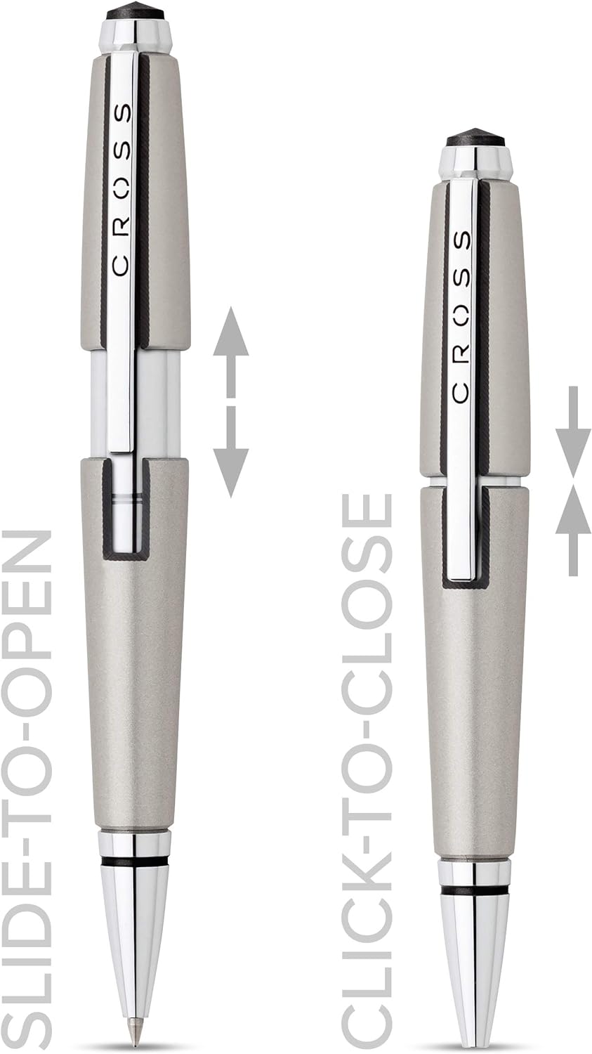 Cross Edge Rollerball (Strichstärke M, Schreibfarbe: schwarz, nachfüllbar) kometen-titan Kometen-Tit