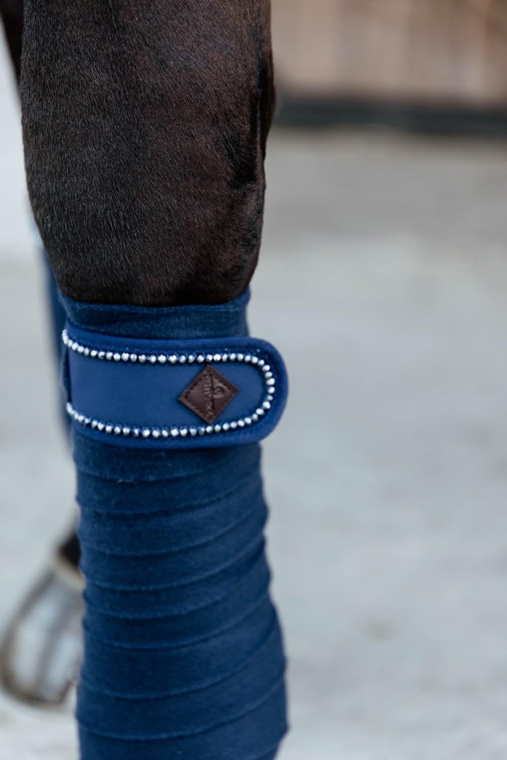 Kentucky Horsewear Polarfleece Pearls Bandagen, Farbe:Navy, navy