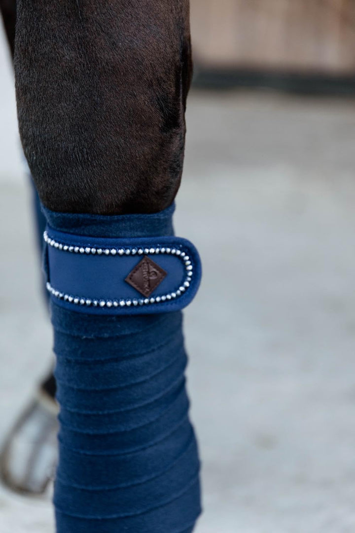 Kentucky Horsewear Polarfleece Pearls Bandagen, Farbe:Navy, navy