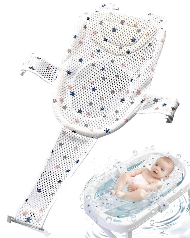 badewanneneinsatz Baby, Baby Dusche Netz, Verstellbares Badesitznetz, Baby Badekissen, rutschfestes