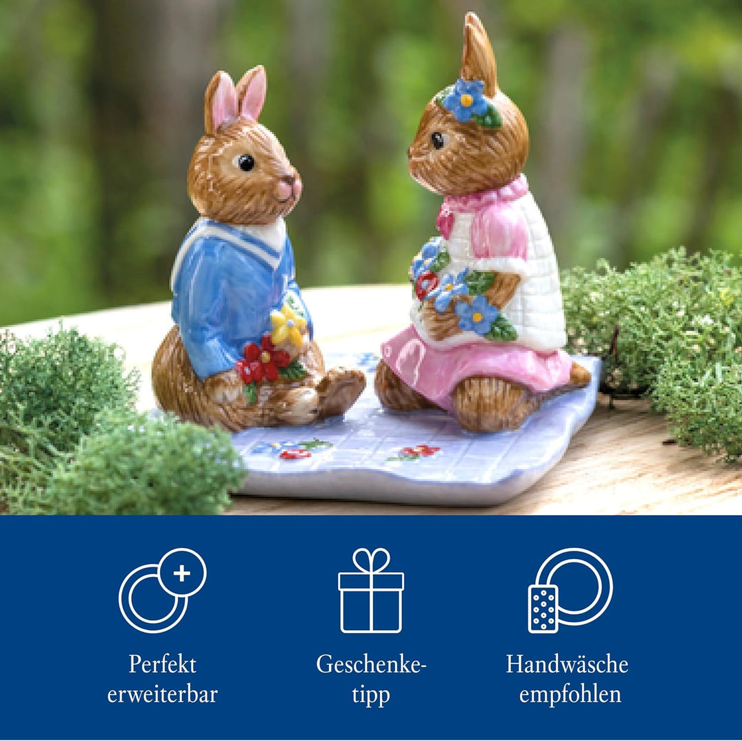 Villeroy & Boch Hasenfigur, Porzellan, Bunt, 8x8x8cm