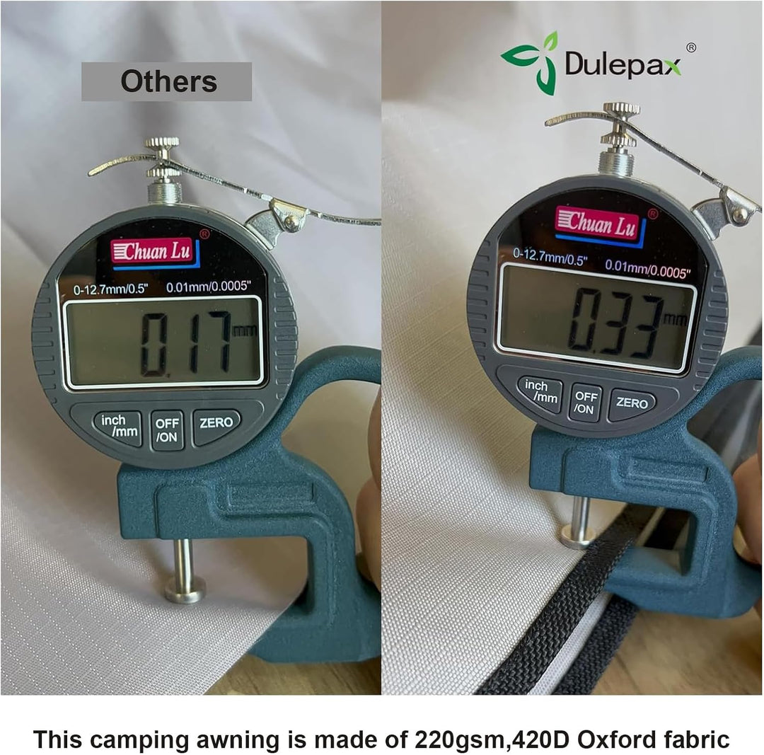 Dulepax vorzelt wohnwagen Sonnensegel Markise mit keder，auto camping markisen, 3000mm Wasserdicht un