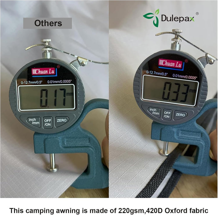 Dulepax vorzelt wohnwagen Sonnensegel Markise mit keder，auto camping markisen, 3000mm Wasserdicht un