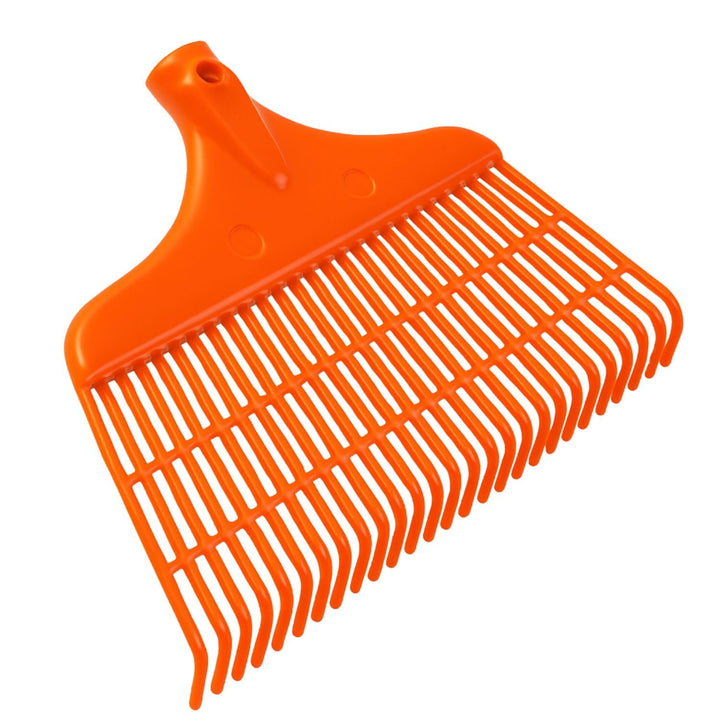 3er Pack Laubbesen 40cm - robuste Harke, Rechen mit Kunststoffkopf, Profiqualität für effizientes La