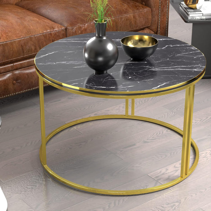 [en.casa] Couchtisch Aulum Beistelltisch 50 x 80 cm Kaffeetisch aus Spanplatte und Metall Sofatisch