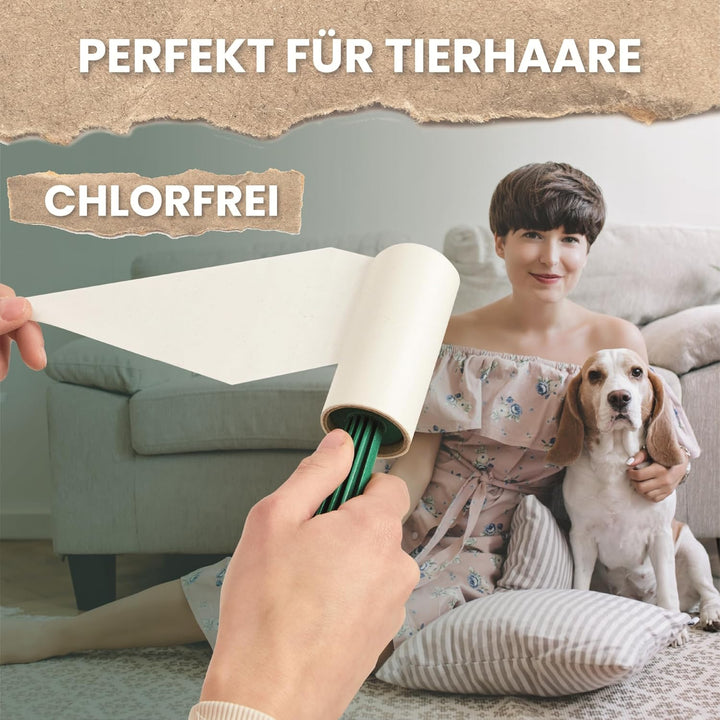 Today Eco - Fusselrolle 28 Rollen + Deckel + 2 Abroller 95% recyceltes Material - Fusselrolle Tierha