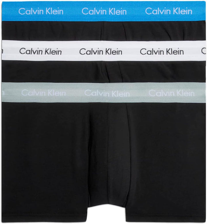 Calvin Klein Herren Boxershorts (3er Pack) XS Schwarz (B-grey Heather, Wht, Palace Blue Wb), XS Schw