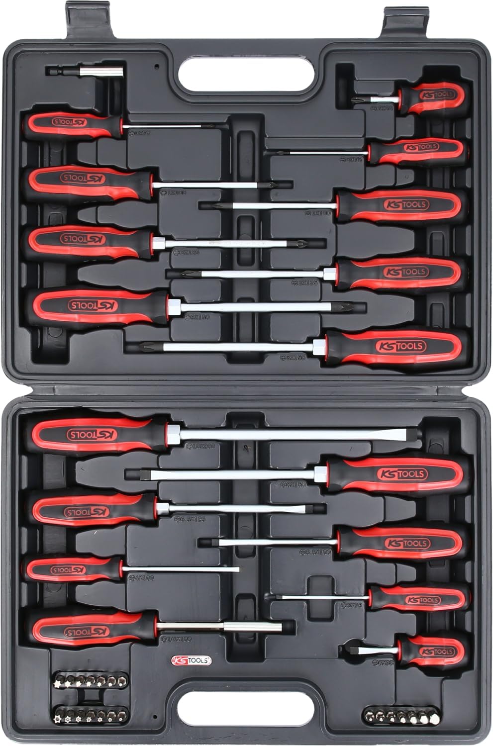 KS Tools 159.0100 ERGOTORQUEplus Schraubendreher- und Bit-Satz, 39-teilig