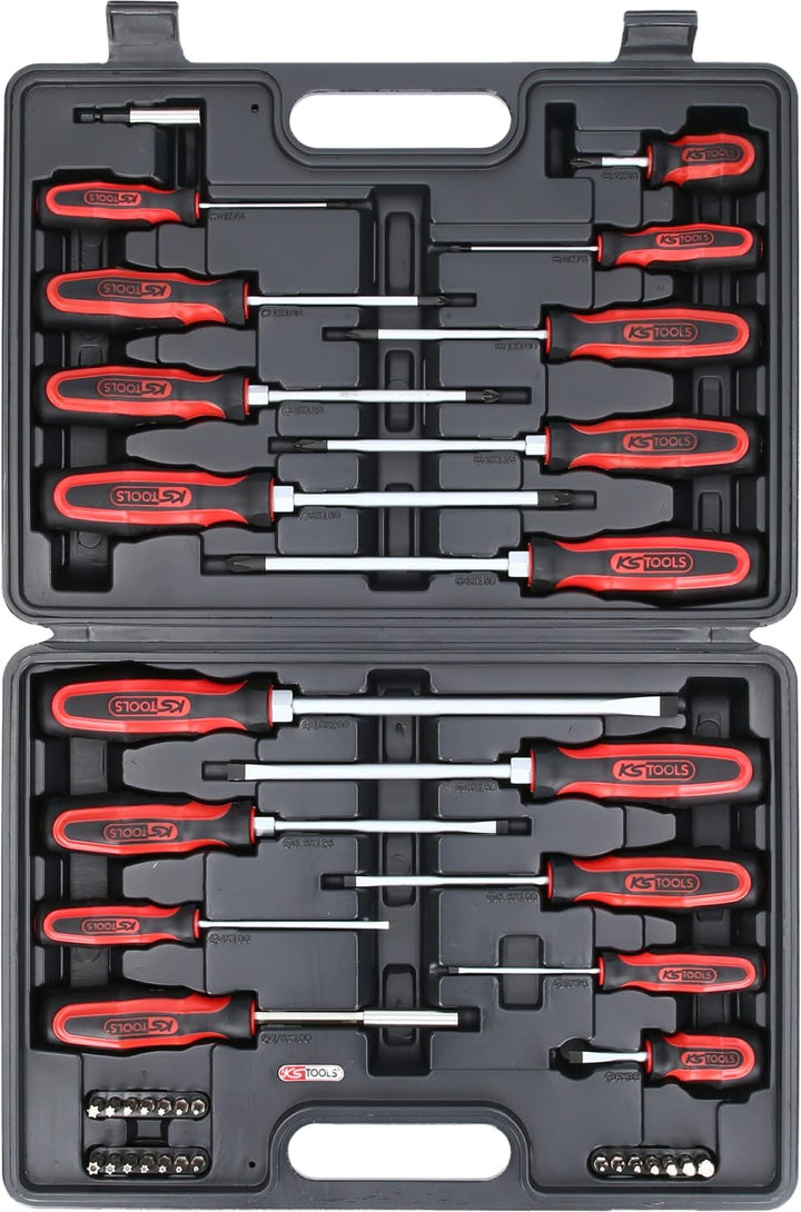 KS Tools 159.0100 ERGOTORQUEplus Schraubendreher- und Bit-Satz, 39-teilig