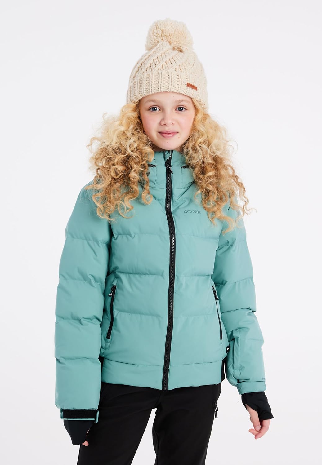 Protest Girls Ski- Und Snowboardjacken PRTELINY JR 104 Crocodile Green, 104 Crocodile Green