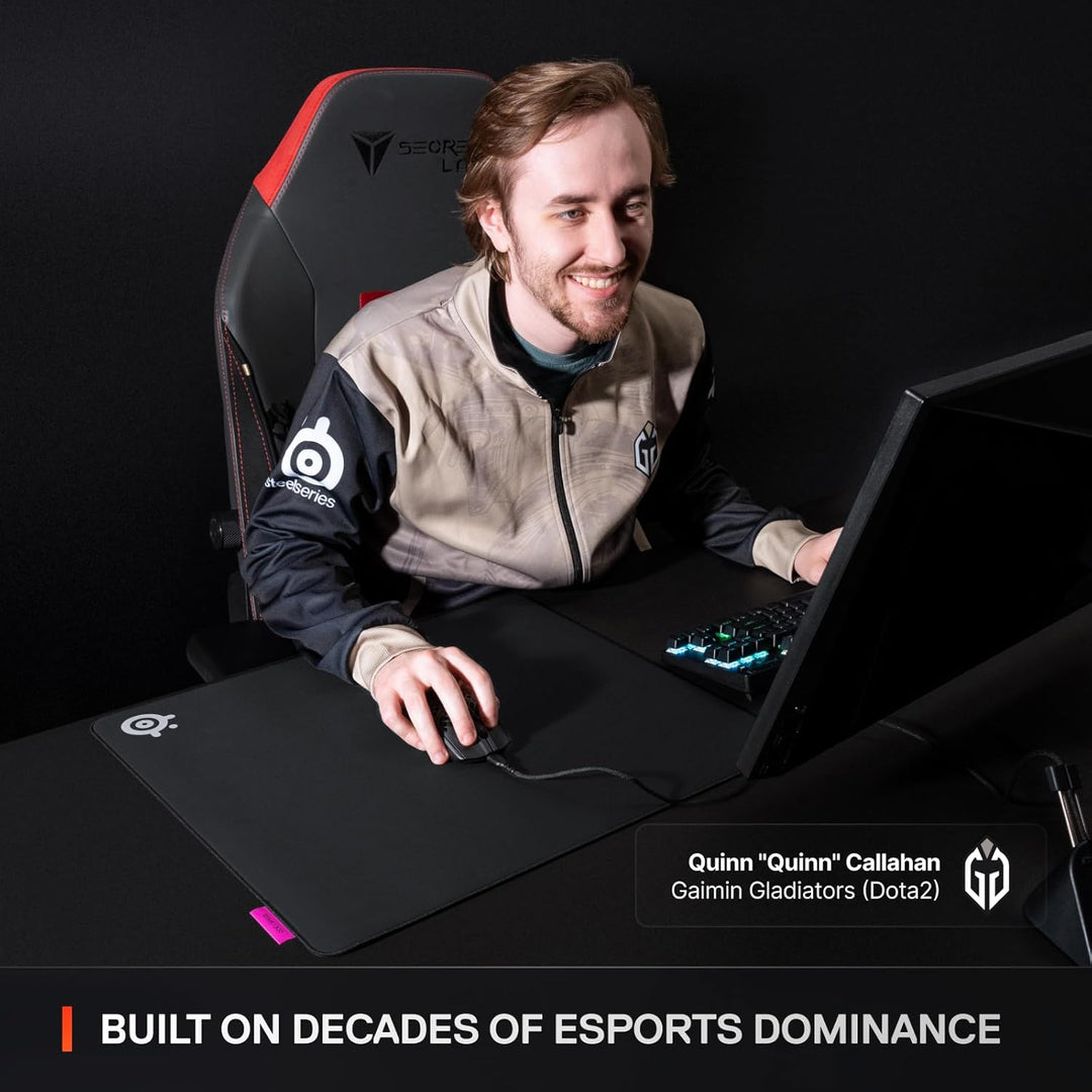 SteelSeries QcK L Performance Speed Gaming-Mauspad, extra Dichte für EIN sanftes Gleiten, Flache Kan