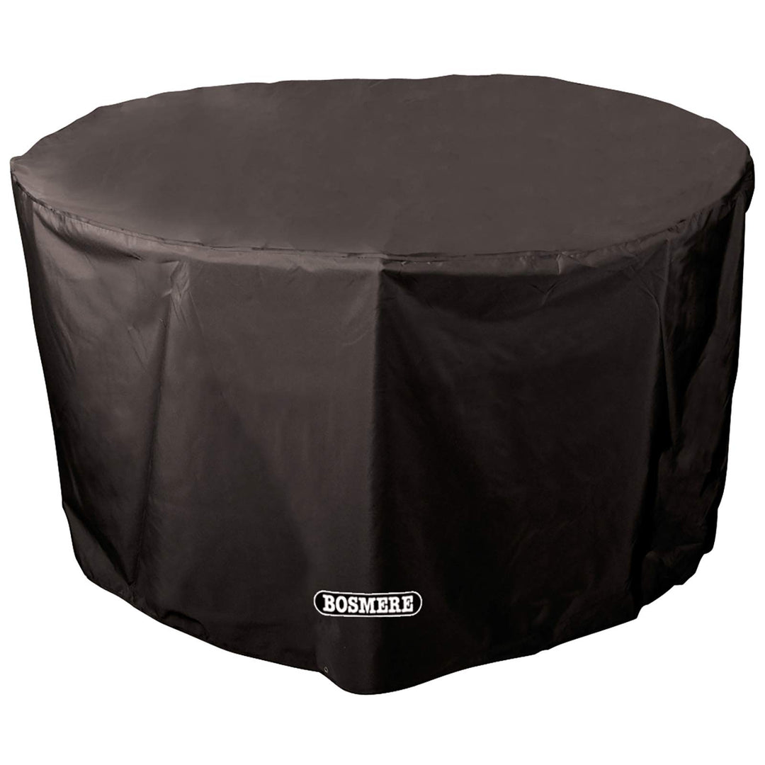 Bosmere Storm Black runde Schutzhülle für Gartentisch 4 bis 6 Personen Schwarz, Schwarz