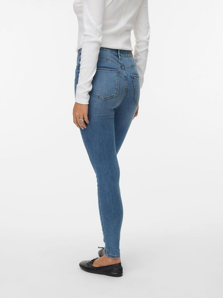 Vero Moda Female Skinny Jeans VMSOPHIA Hohe Taille Skinny Fit Jeans XS / 30L Medium Blue Denim, XS /