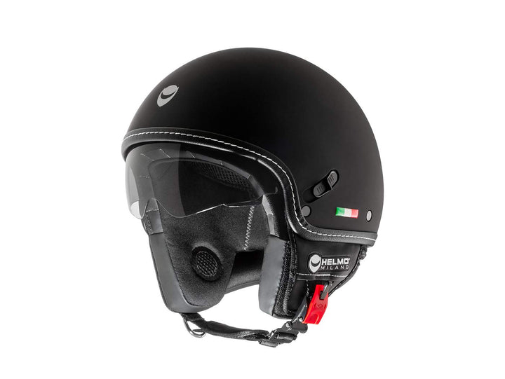 Helm HELMO Milano Demi Jet Puro Slider S schwarz matt, S schwarz matt