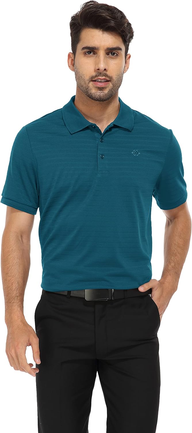 MoFiz Herren Poloshirt Kurzarm Polohemd Sport Sommershirts Outdoor Schnelltrocknend Golf T-Shirts Kn