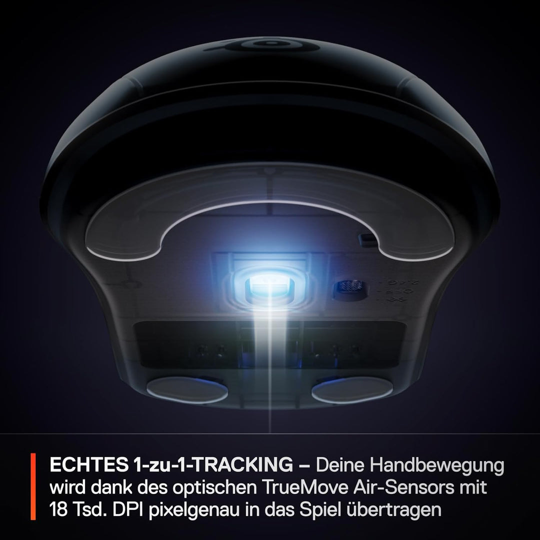 SteelSeries Rival 3 Wireless Gen 2 Gaming-Maus – 2,4GHz und Bluetooth – 18.000DPI TrueMove Air-Optik