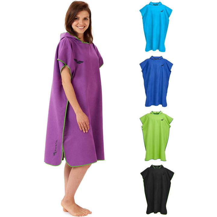 Fit-Flip Surfponcho, Umziehhilfe Damen & Herren – kompakt und sehr leicht – Badeponcho, Umziehhilfe,