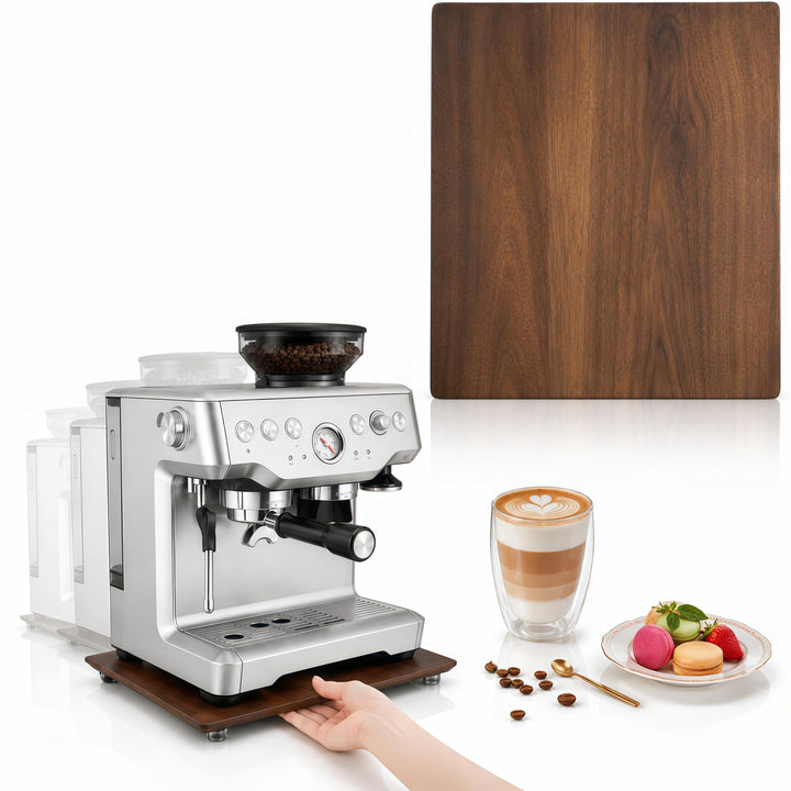 Gleitbrett kompatibel mit Sage/Breville Barista Express 870XL Walnussfarbe 1 Stück, Walnussfarbe 1 S