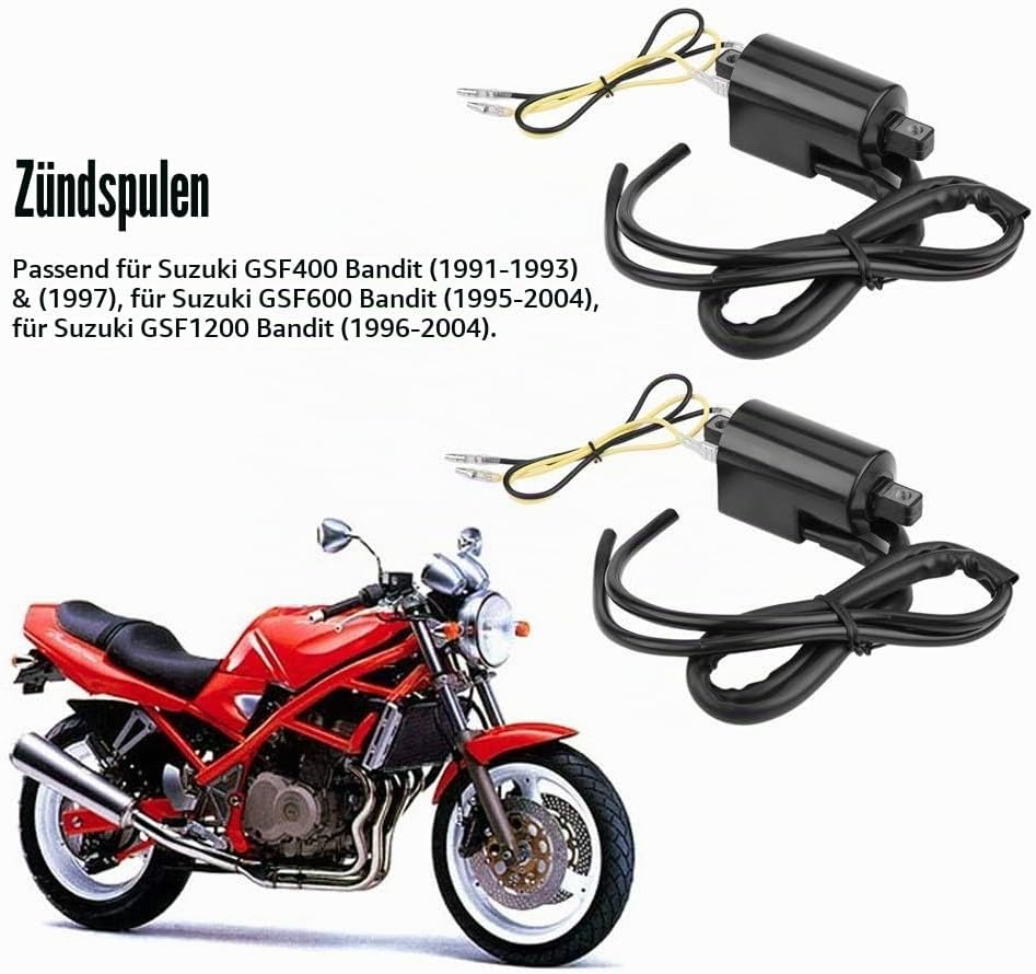 Broco Motorradzubehör Zündspule for Suzuki GSF400 GSF600 GSF1200 Bandit