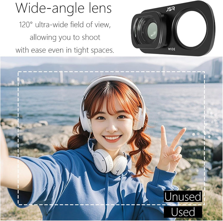 Weitwinkel Linsenfilter für Insta360 Luna Ultra, Objektivschutz, Weitwinkel