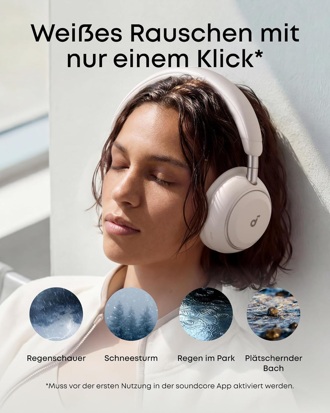soundcore Space 2 by Anker, Noise Cancelling Kopfhörer, bequem, 50h Akku, LDAC Hi-Res Wireless Audio