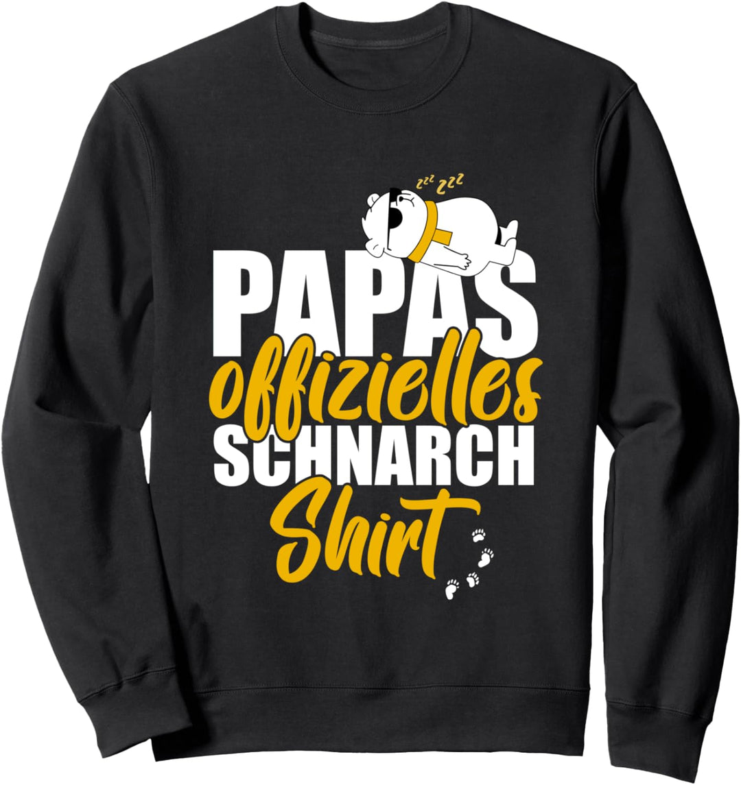 Eisbär Papa Männer Schalfanzug Lustig Spruch Sweatshirt