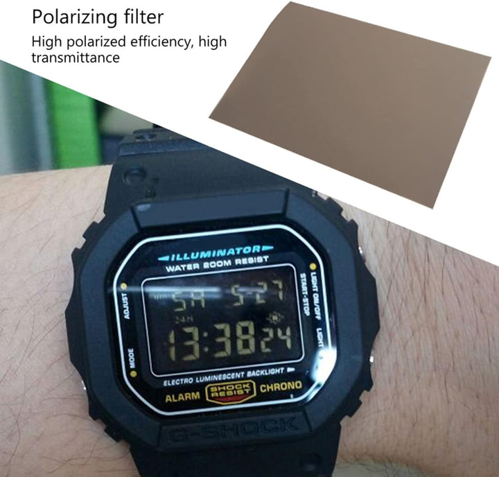 NIZEAMI Lineare Polarisationsfolie für LCD/LED Polarisationsfilter Polarisationsfotografie 5 Stück (
