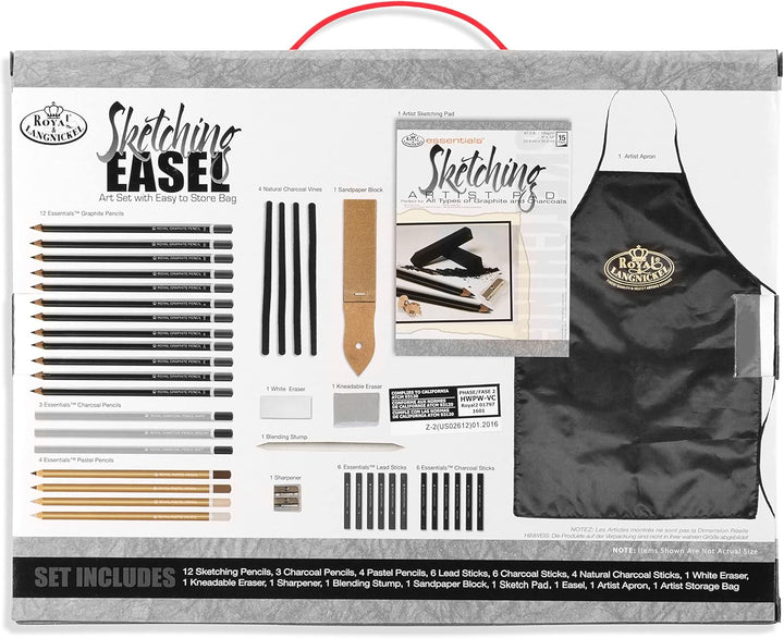 Royal & Langnickel REA-4904 - Staffelei Set für Acrylmalerei mit Aufbewahrungstasche